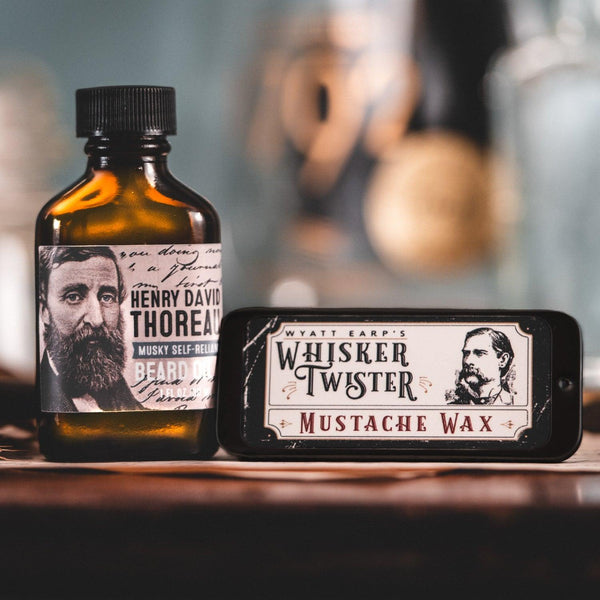 Beard Oil & Mustache Wax Combo - Wolf & Iron