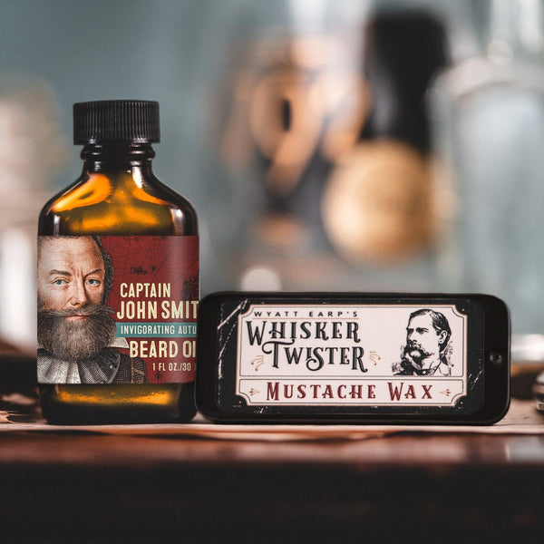 Beard Oil & Mustache Wax Combo - Wolf & Iron