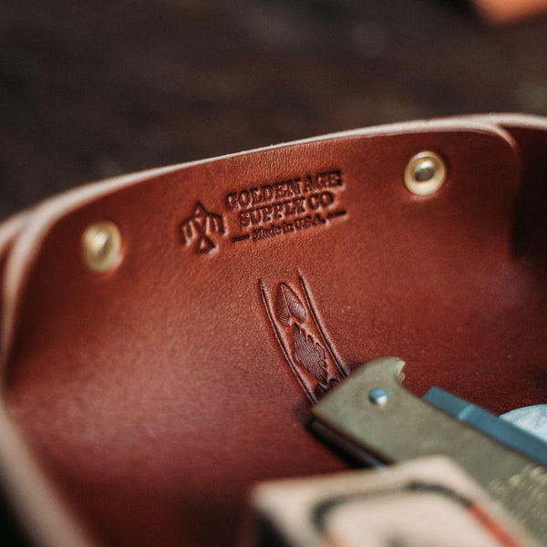 Genuine Leather Valet Tray - Wolf & Iron